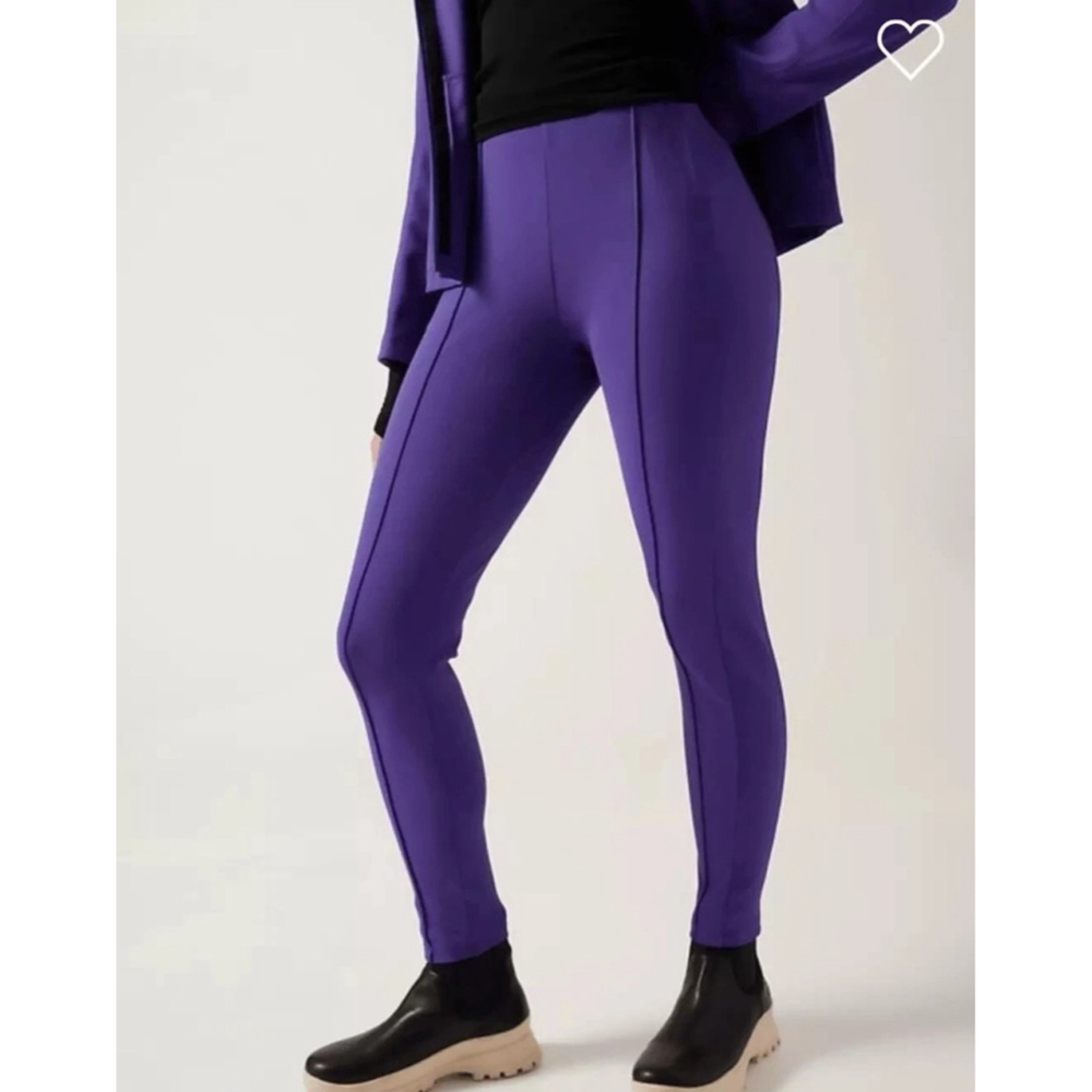 NWT ATHLETA Glacier Snow Skinny High Rise Pant Blue Size 6 winter Soft Shell